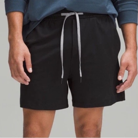 lululemon athletica soft jersey Black Men's Athletic Shorts 2242 - Picture 1 of 12
